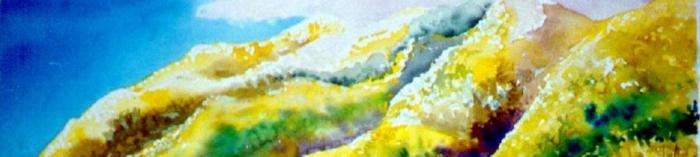 Painting of Volcan Mountain by Sally Snipes